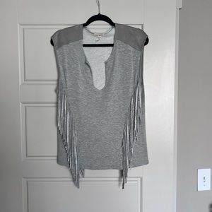 Liberty Garden Sleeveless Top with Fringe